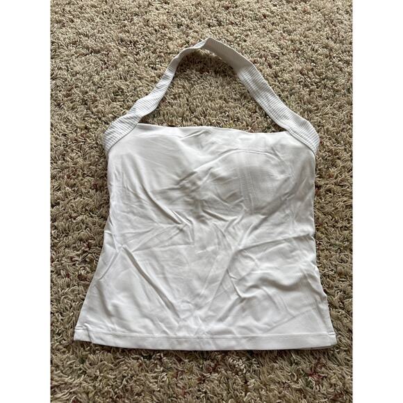 NWOT Offline By Aerie White Halter Top Women's Size XS Padded - Picture 1 of 3